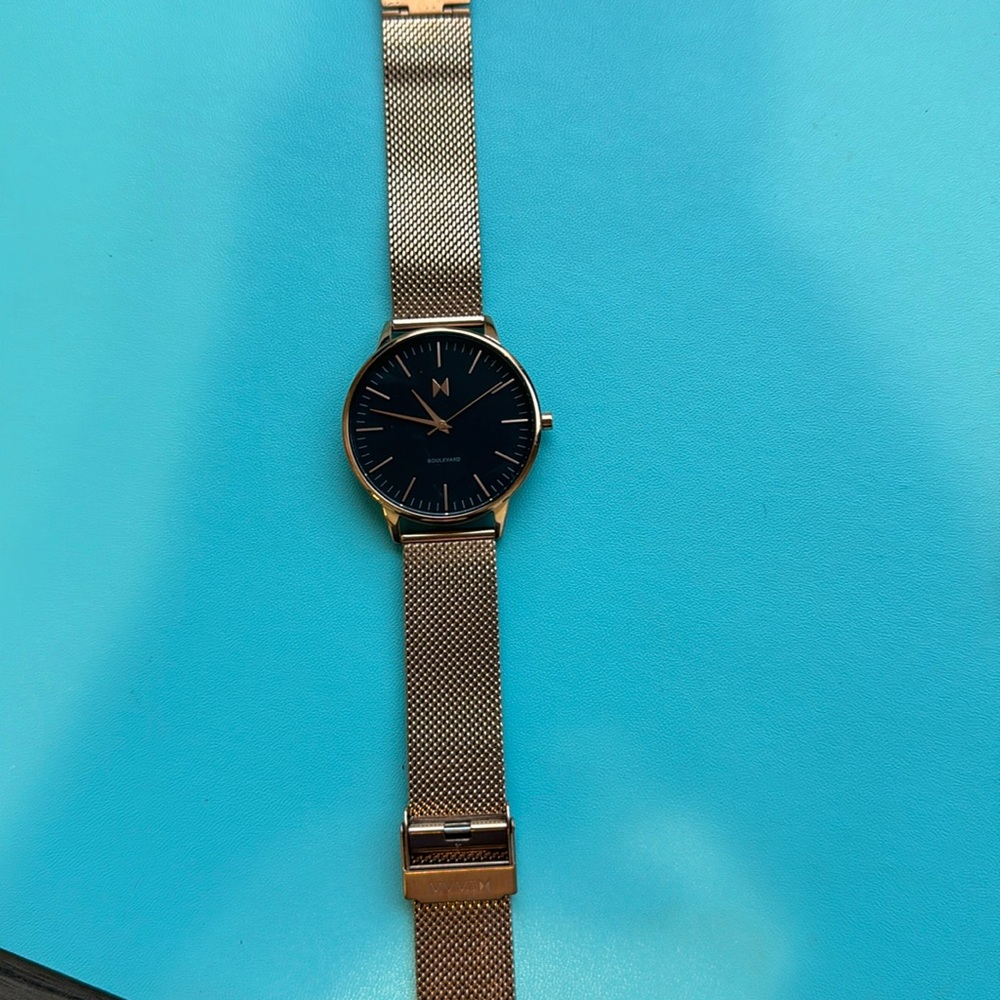 MVMT rose gold watch